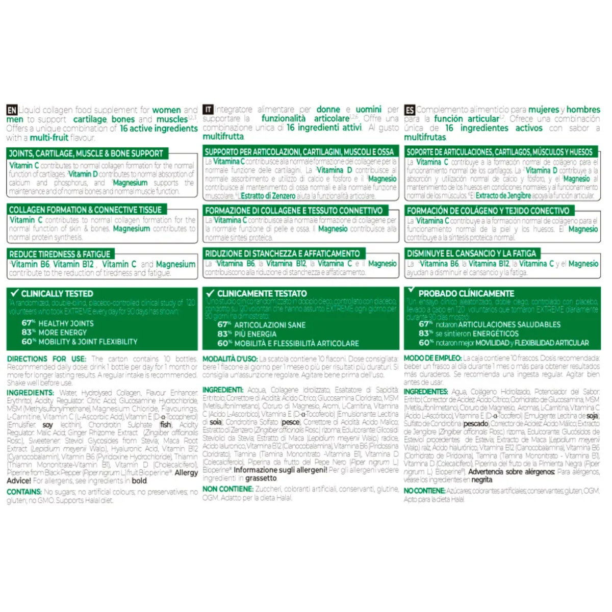 Artron Gold Collagen Extreme Pack 3 –Logiservice Farma