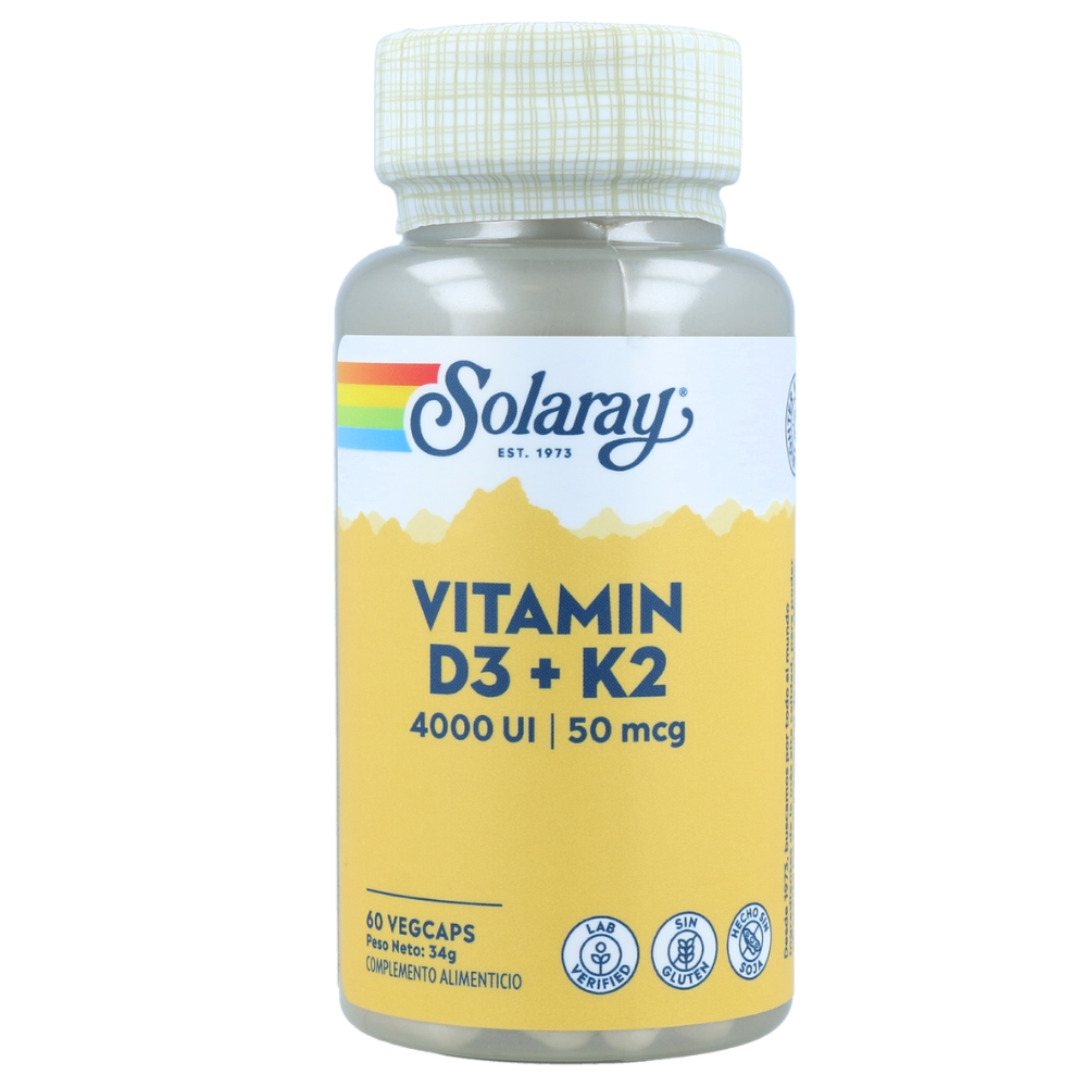 Solaray Vitamina D3 K2 60 u Pack x3–Logiservice Farma