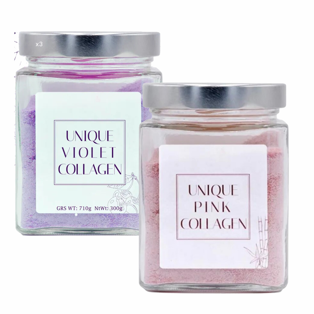 UNIQUE VIOLET COLLAGEN. PACK 2 envases. Complemento alimenticio con COLAGENO y ANTIOXIDANTES. REPARADOR, CALMANTE,REAFIRMANTE, DIGESTIVO Y DEPURATIVO.