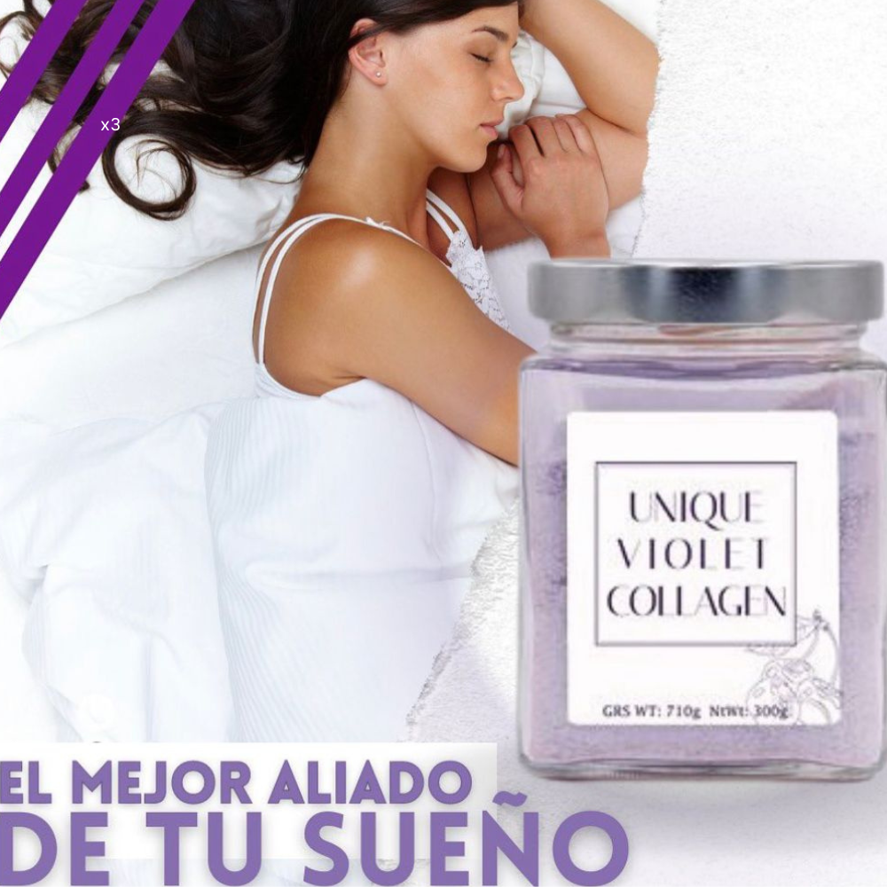 UNIQUE VIOLET collagen. Complemento alimenticio con COLAGENO y ANTIOXIDANTES. REPARADOR, CALMANTE,REAFIRMANTE, DIGESTIVO Y DEPURATIVO.