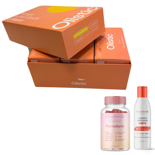 Caja VERANO Olistic  Women + Gummies Piel Radiante y Champú Anticaída Sakura GRATIS-Logiservice Farma