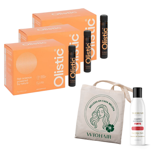 Pack 3 Olistic Women + ToteBag Wiohair y Champú Forte Wiohair GRATIS – Logiservice Farma