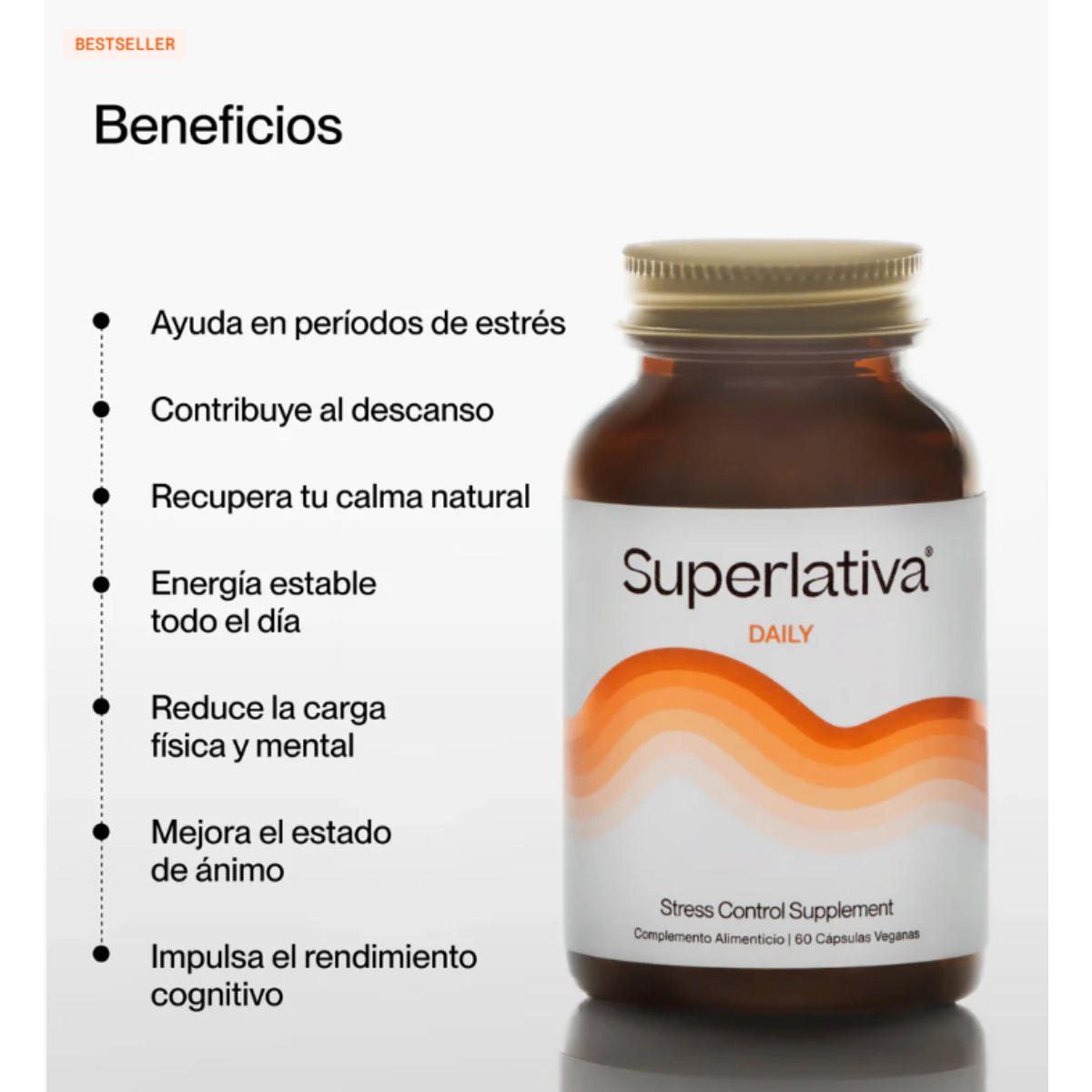 Pack 3 Superlativa Daily 60 cápsulas - Ayuda a controlar el estrés