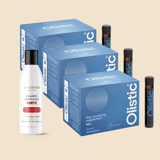 Pack 3 Olistic Next + Champú Wiohair GRATIS - Logiservice Farma
