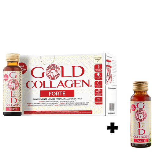Gold Collagen Forte 10 u monodosis 50 ml..  + 1 vial de REGALO -Logiservice Farma