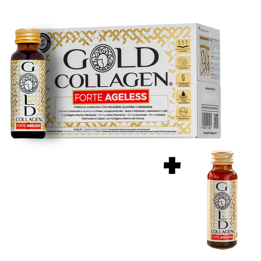 Gold Collagen Forte AGELESS 10 u + 1 vial de REGALO – Logiservice Farma