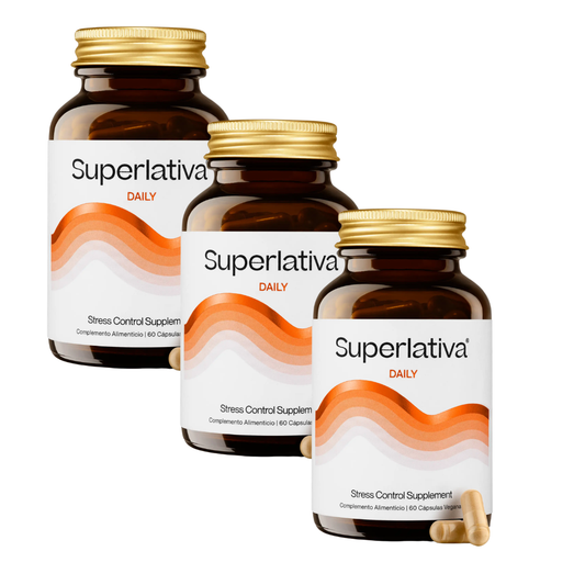 Pack 3 Superlativa Daily 60 cápsulas - Ayuda a controlar el estrés
