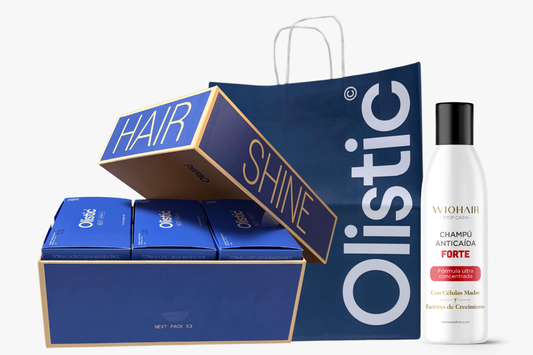 Pack 3 Olistic Next + Bolsa y Champú Wiohair GRATIS - Logiservice Farma