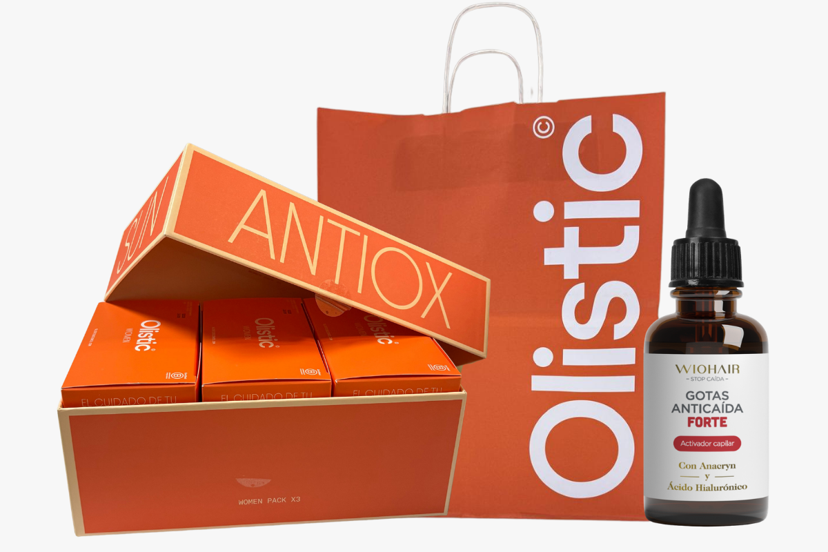 Pack 3 Olistic Women + Bolsa y Gotas Wiohair GRATIS-Logiservice Farma