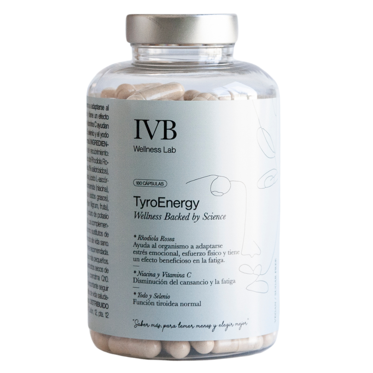 - IVB TyroEnergy. Incrementa la energía, reduce el cansancio, 180 caps.