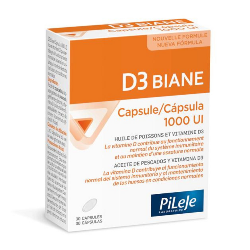BIANE D3 Vitamine 1000 UI Complément Alimentaire | 30 Comprimés main image 0
