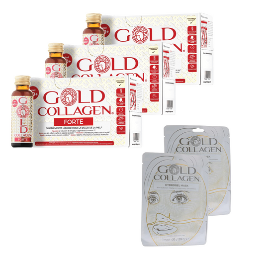 Pack 3 Gold Collagen Forte + 2 Mascarillas GRATIS – Logiservice Farma