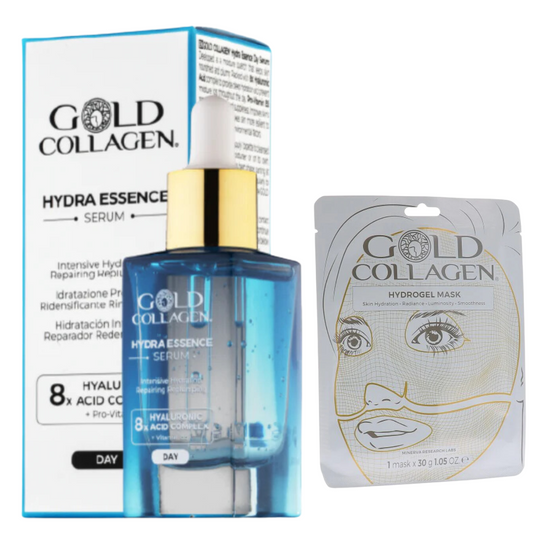 GOLD COLLAGEN HYDRA ESSENCE SERUM 30 ml + Mascarilla GOLD COLLAGEN-Logiservice Farma