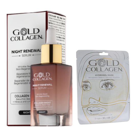 GOLD COLLAGEN  Night Renewal 30 ml+Serum+ Mascarilla GRATIS-Logiservice Farma