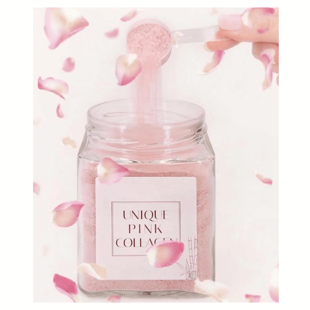 UNIQUE PINK COLLAGEN. PACK 2 envases. Complemento alimenticio de COLAGENO y ACIDO HIALURÓNICO. ANTIEDAD. PIEL MAS FIRME Y ELASTICA.