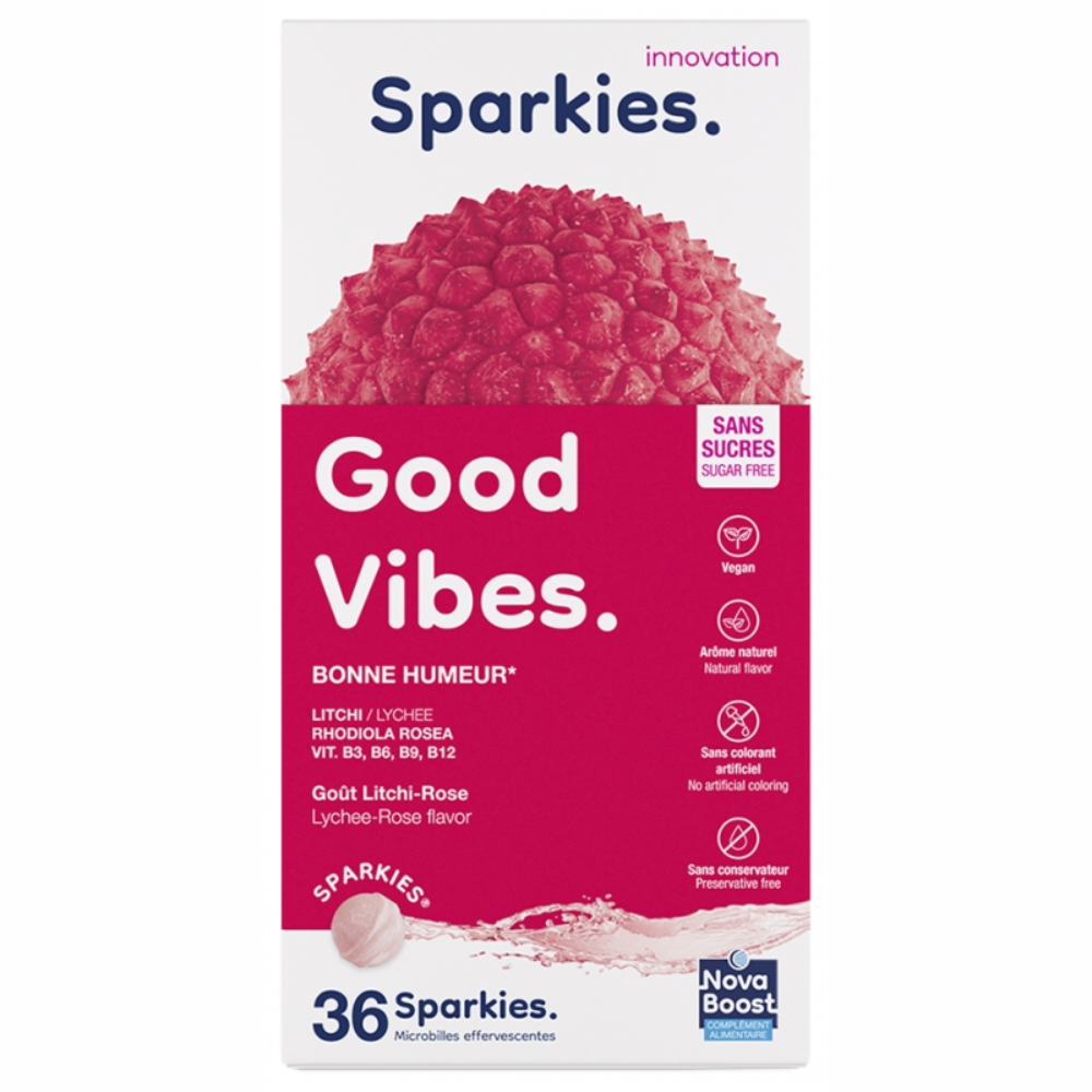 NOVABOOST SPARKIES GOOD VIBES, 36 microperlas efervescentes