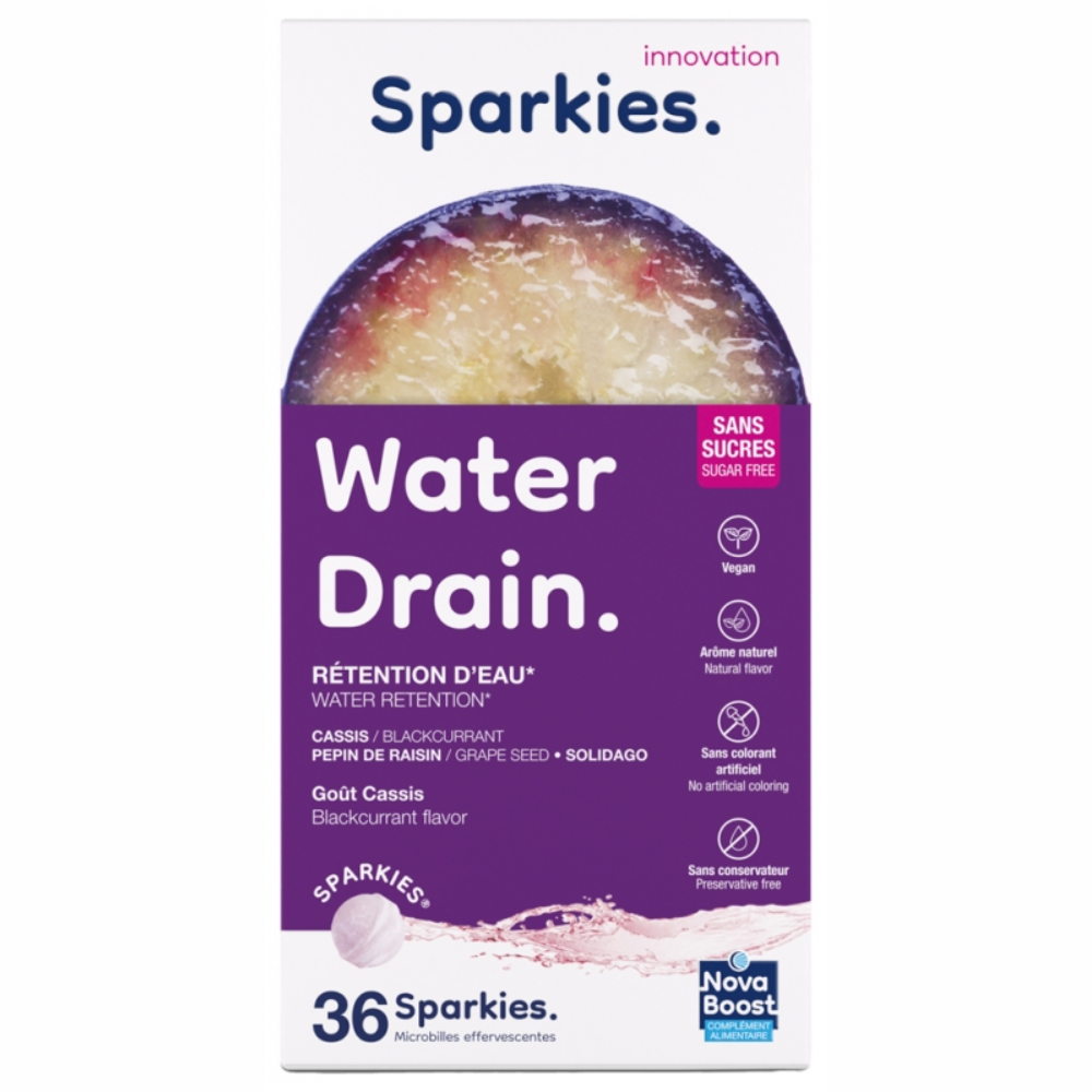 NOVABOOST SPARKIES WATER DRAIN 36 microperlas efervescentes