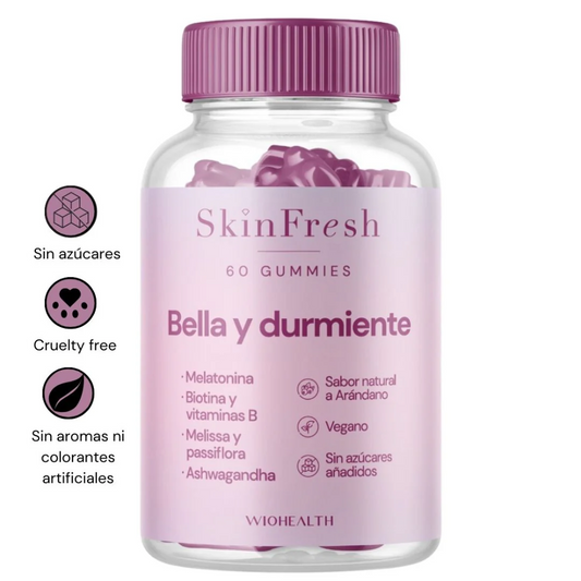 GUMMIES BELLA Y DURMIENTE SKINFRESH 60 unidades-Descanso y belleza