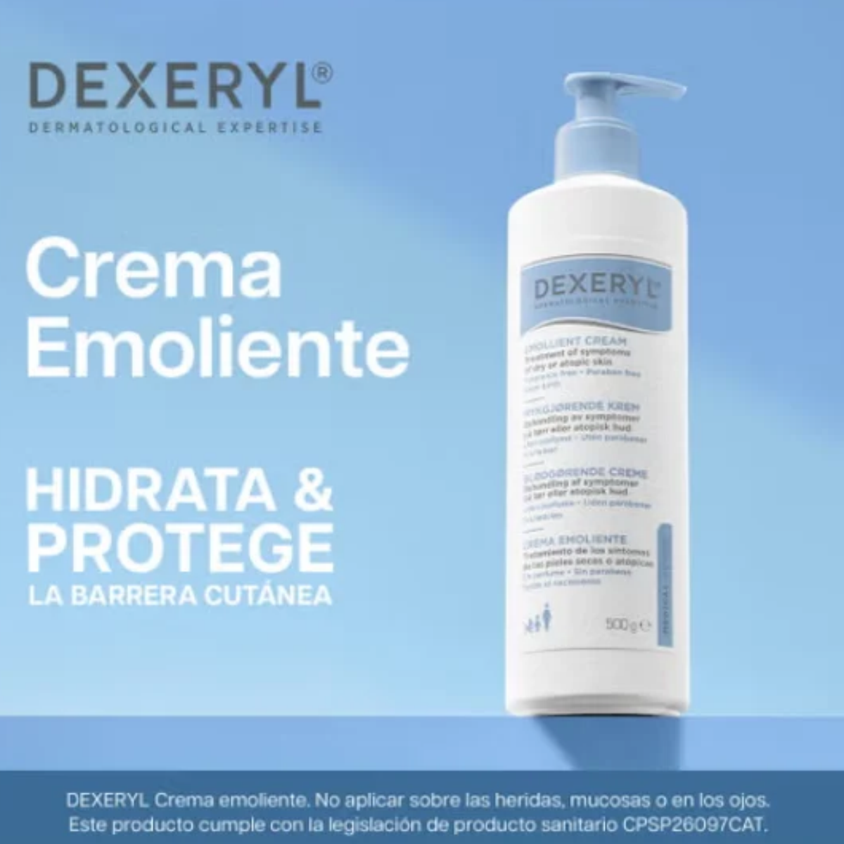 DEXERIL Crema emoliente 500 ml–Logiservice Farma
