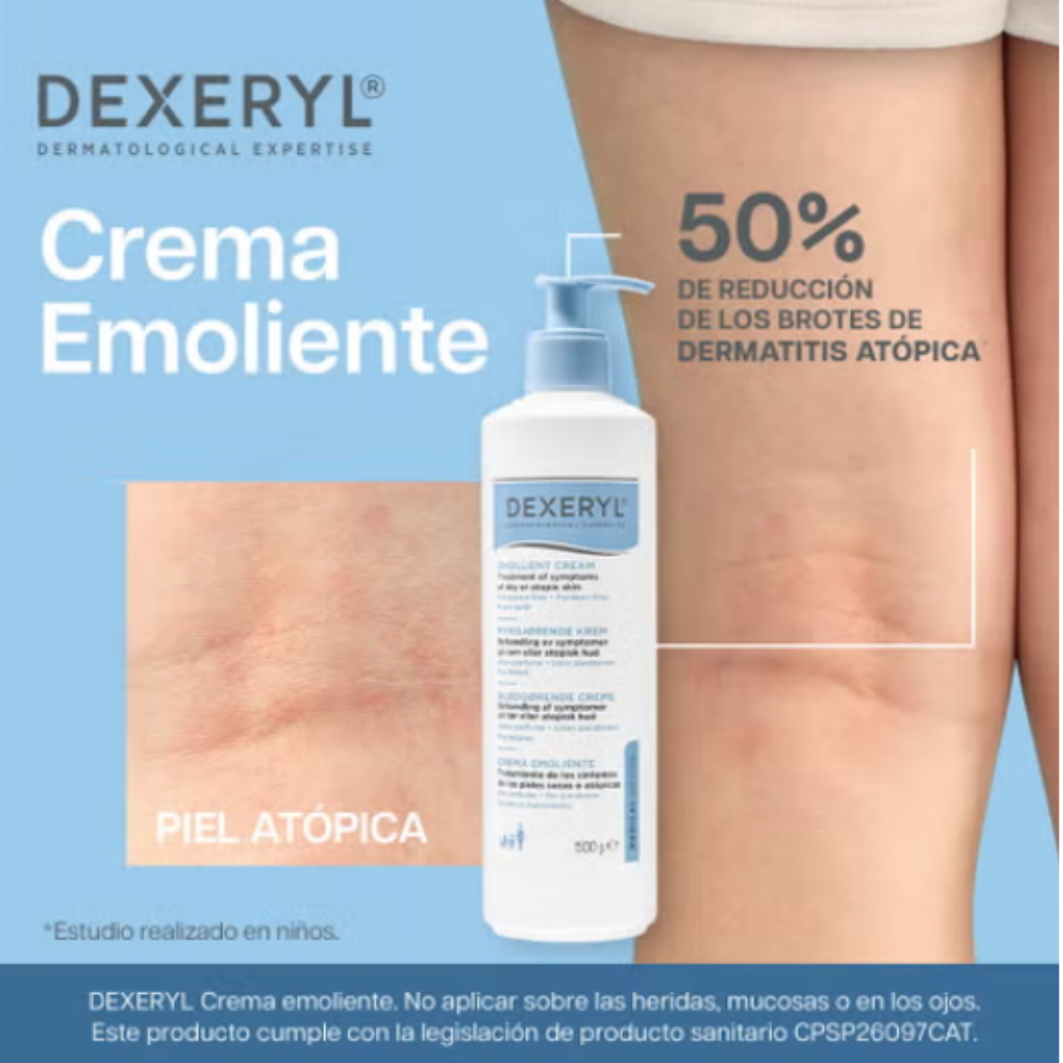 DEXERIL Crema emoliente 500 ml–Logiservice Farma