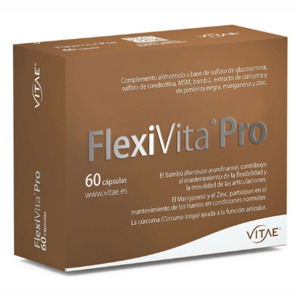 FLEXIVITA PRO 60 CAPSULAS. PARA DOLOR DE ARTICULACIONES Y HUESOS