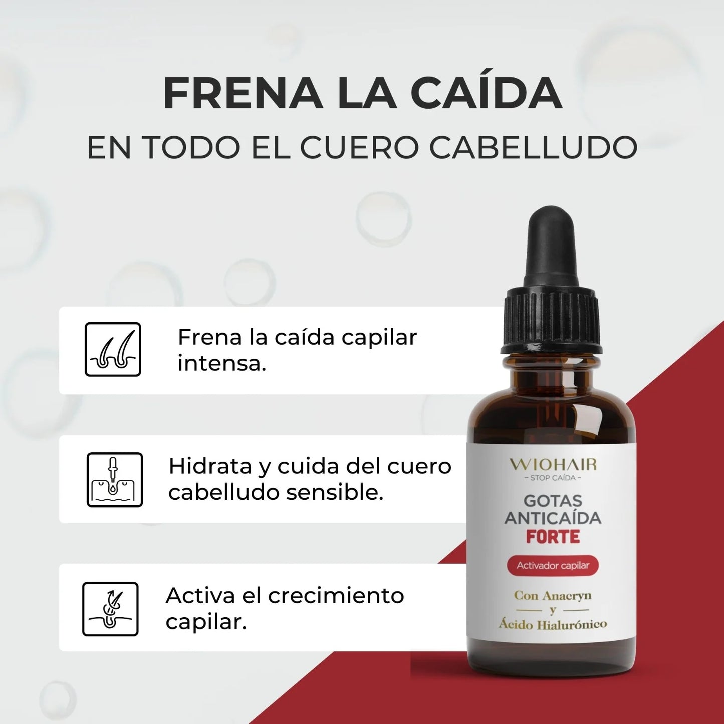 WIOHAIR GOTAS ANTICAÍDA Y ACTIVADOR DEL CRECIMIENTO 50 ml