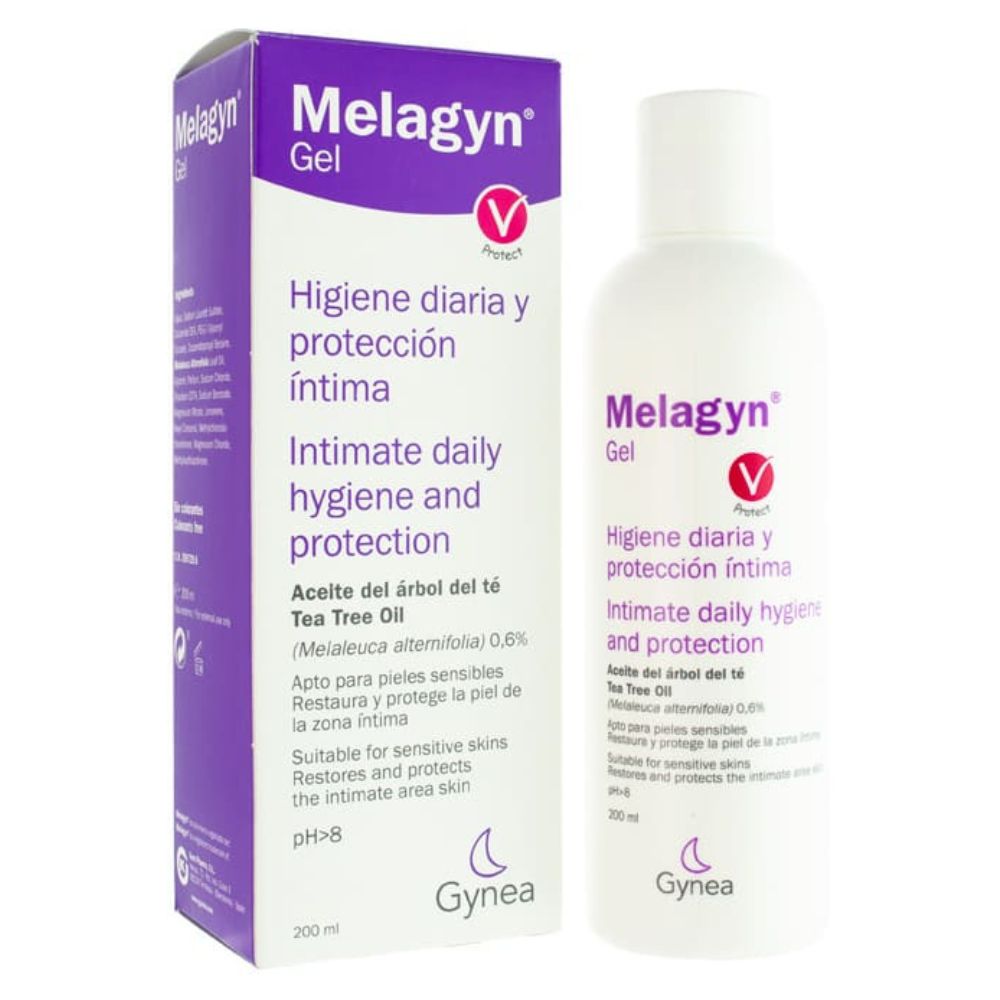 MELAGYN gel íntimo 200 ml. Gel íntimo diario reparador y protector.