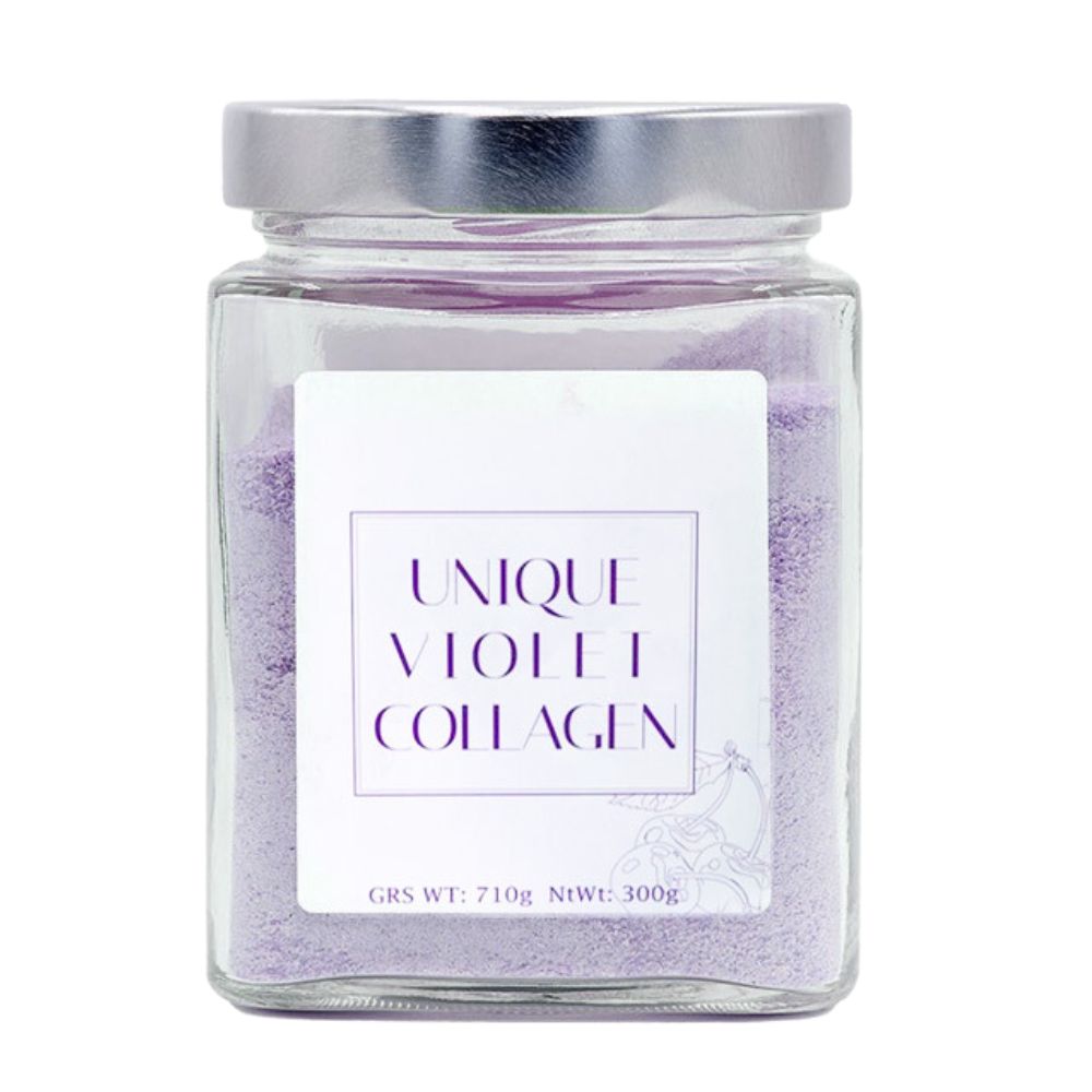 UNIQUE VIOLET collagen. Complemento alimenticio con COLAGENO y ANTIOXIDANTES. REPARADOR, CALMANTE,REAFIRMANTE, DIGESTIVO Y DEPURATIVO.