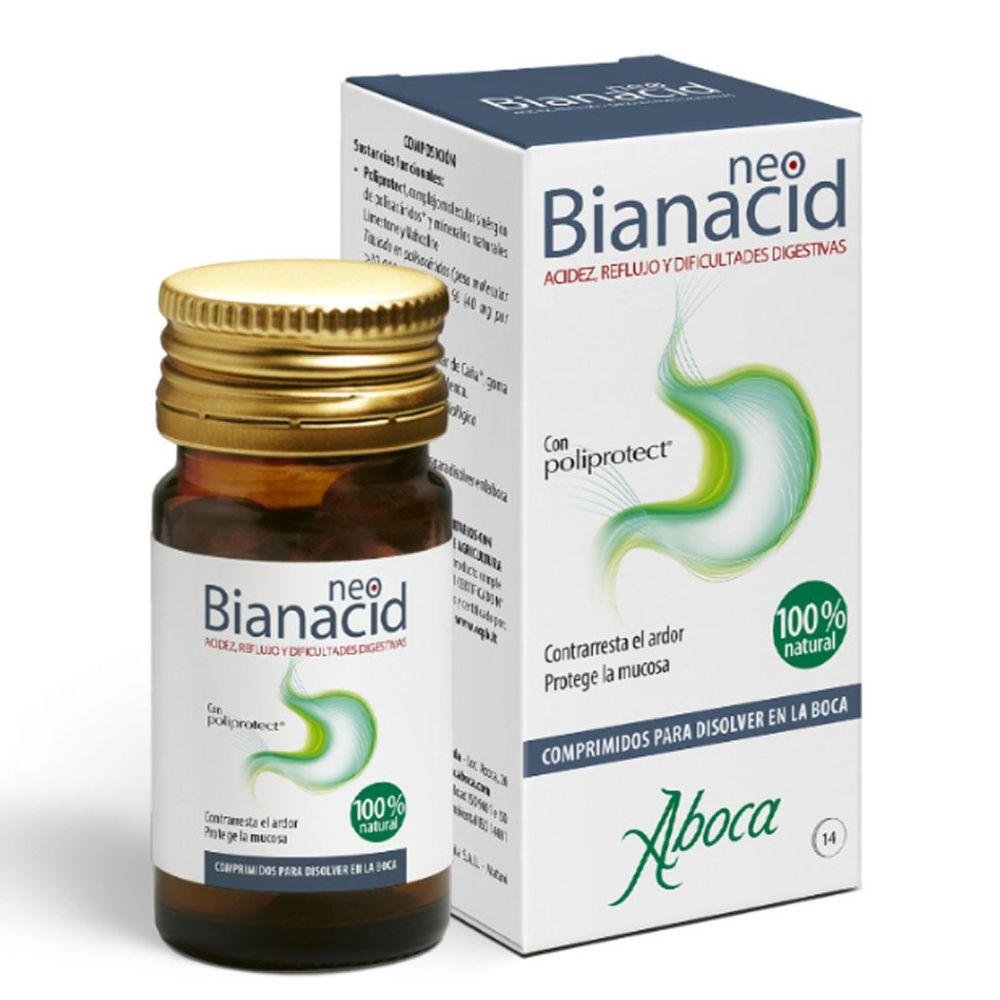 ABOCA NEOBIANACID ACIDEZ Y REFLUJO 14 comprimidos masticables.