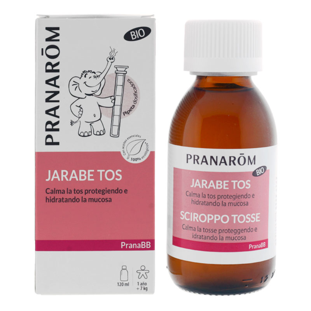 PRANAROM PRANABB JARABE TOS BIO 120 ml Protege las vías respiratorias de los bebés.