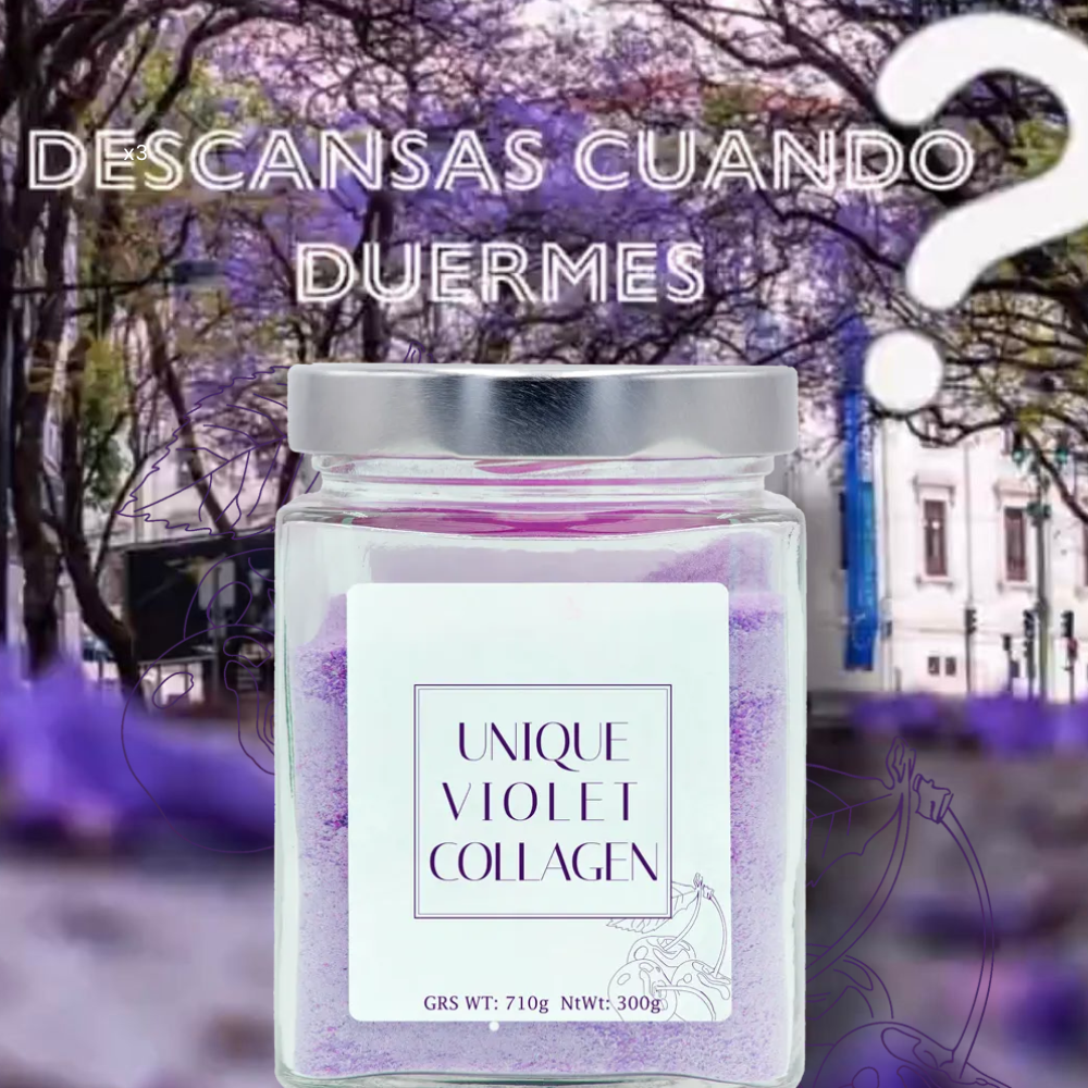 UNIQUE VIOLET collagen. Complemento alimenticio con COLAGENO y ANTIOXIDANTES. REPARADOR, CALMANTE,REAFIRMANTE, DIGESTIVO Y DEPURATIVO.