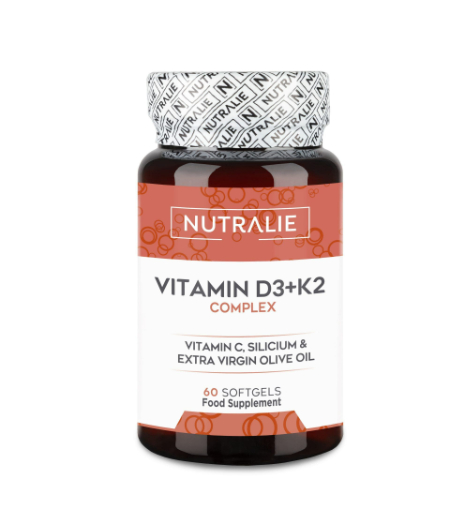 NUTRALIE VITAMINA D3+ K2 COMPLEX 60 caps. 🚚ENVÍO GRATUITO🚚